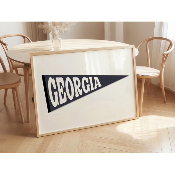 Georgia Print Georgia Wall Art Georgia Poster Georgia Art Print GA Print GA Wall Art