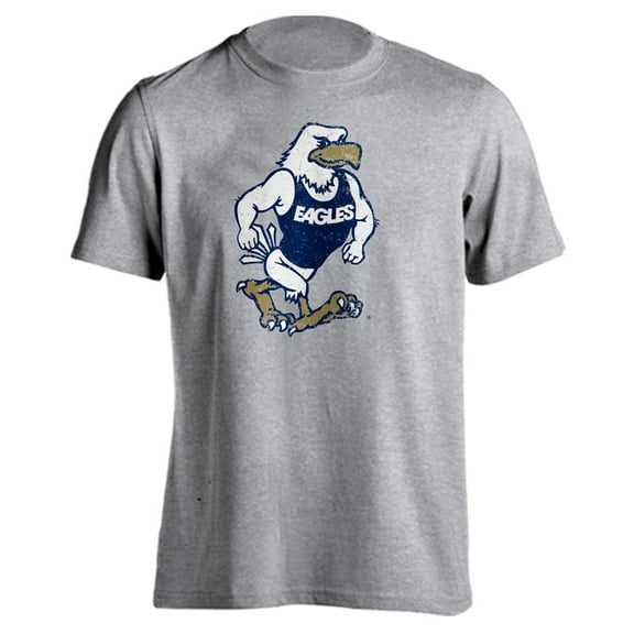 Georgia Southern Eagles GSU Strutting Eagle Distressed Short Sleeve T-Shirt (Athletic Heather, 3XL)