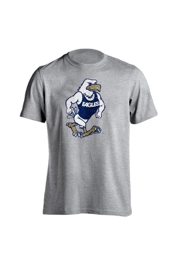Georgia Southern Eagles GSU Strutting Eagle Distressed Short Sleeve T-Shirt (Athletic Heather, XL)