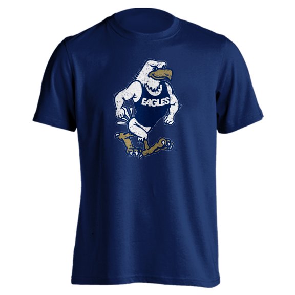 Georgia Southern Eagles GSU Strutting Eagle Distressed Short Sleeve T-Shirt (Navy, S)