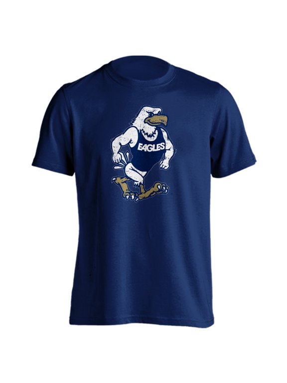 Georgia Southern Eagles GSU Strutting Eagle Distressed Short Sleeve T-Shirt (Navy, S)