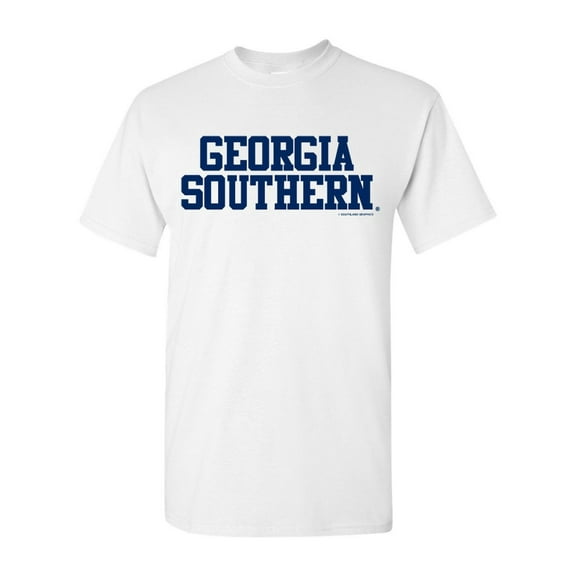 Georgia Southern Eagles Stacked Block Workmark Logo Short Sleeve T-Shirt