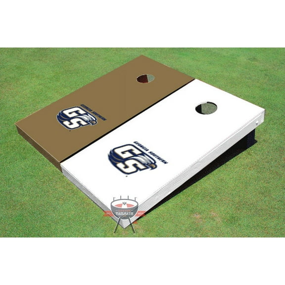 Georgia Southern University Alternating Solid Cornhole Boards