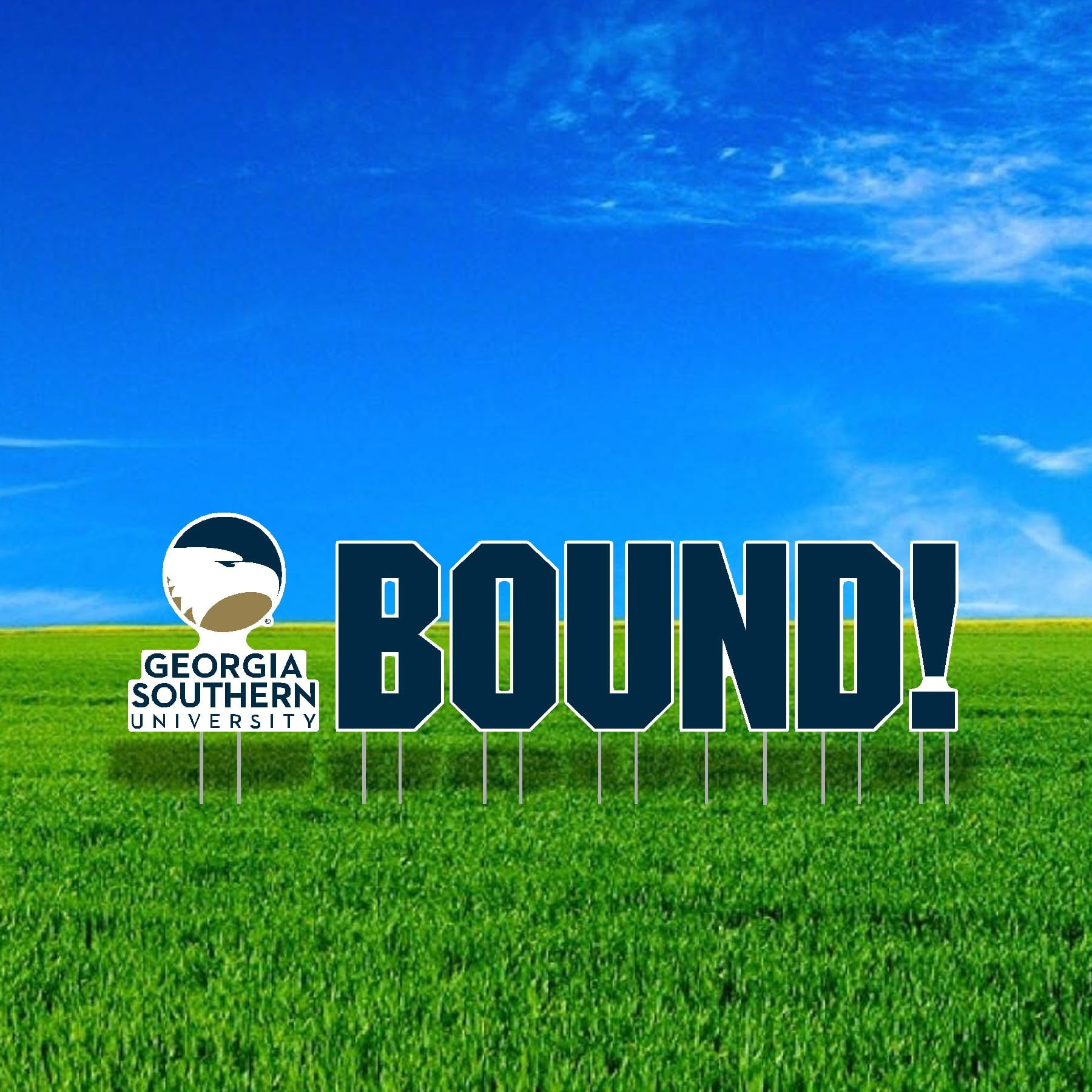 Georgia Southern University BOUND Mascot Yard Sign Set