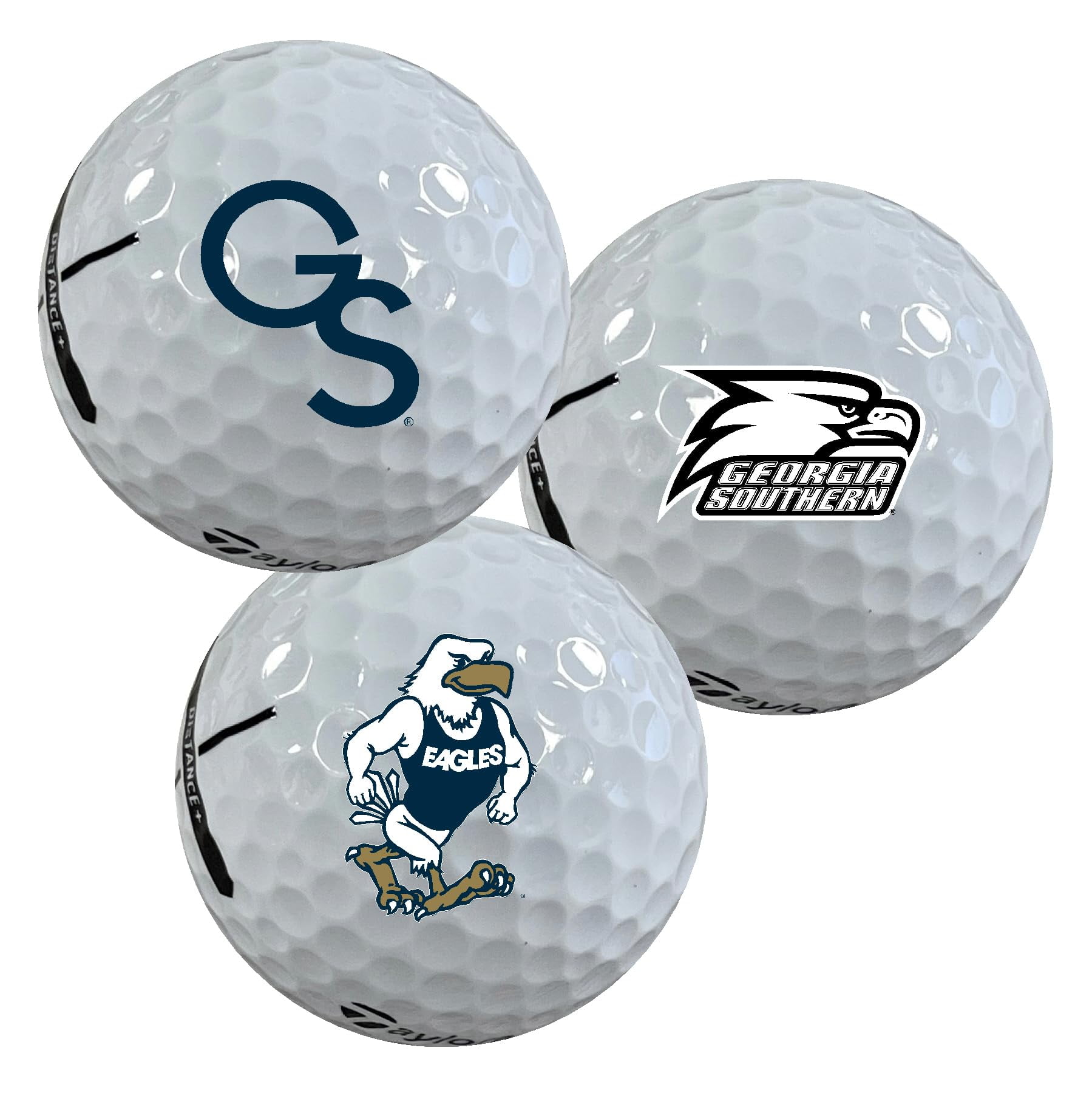 Georgia Southern University Eagles Logo Edition Taylormade Distance+ Golf Balls 12-Pack (Dozen)