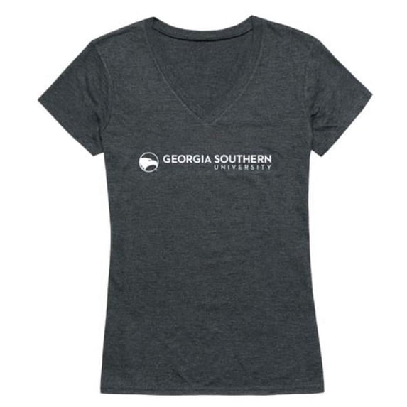 Georgia Southern University Eagles Women Institutional T-Shirt, Heather Charcoal - Medium