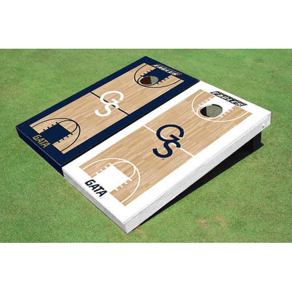 Georgia Southern University "GS" Alternating Basketball Court Custom Cornhole Board