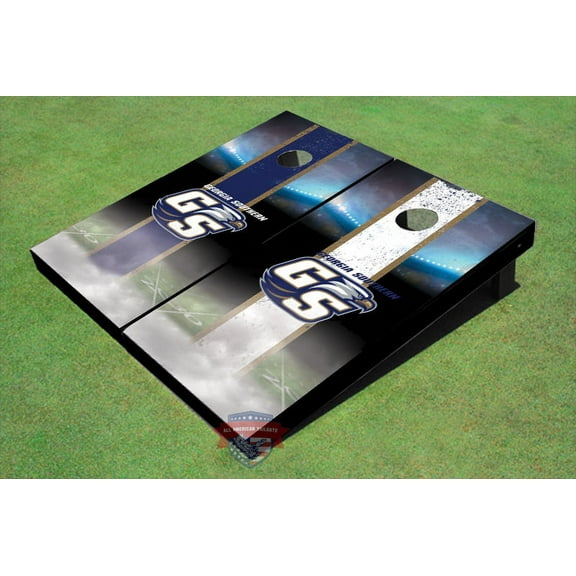 Georgia Southern University "GS" Field Long Strip Alternating Themed Cornhole Boards