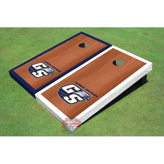 Georgia Southern University "GS" Rosewood Alternating Border Cornhole Boards