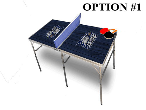Georgia Southern University Portable Table Tennis Ping Pong Folding Table w/Accessories