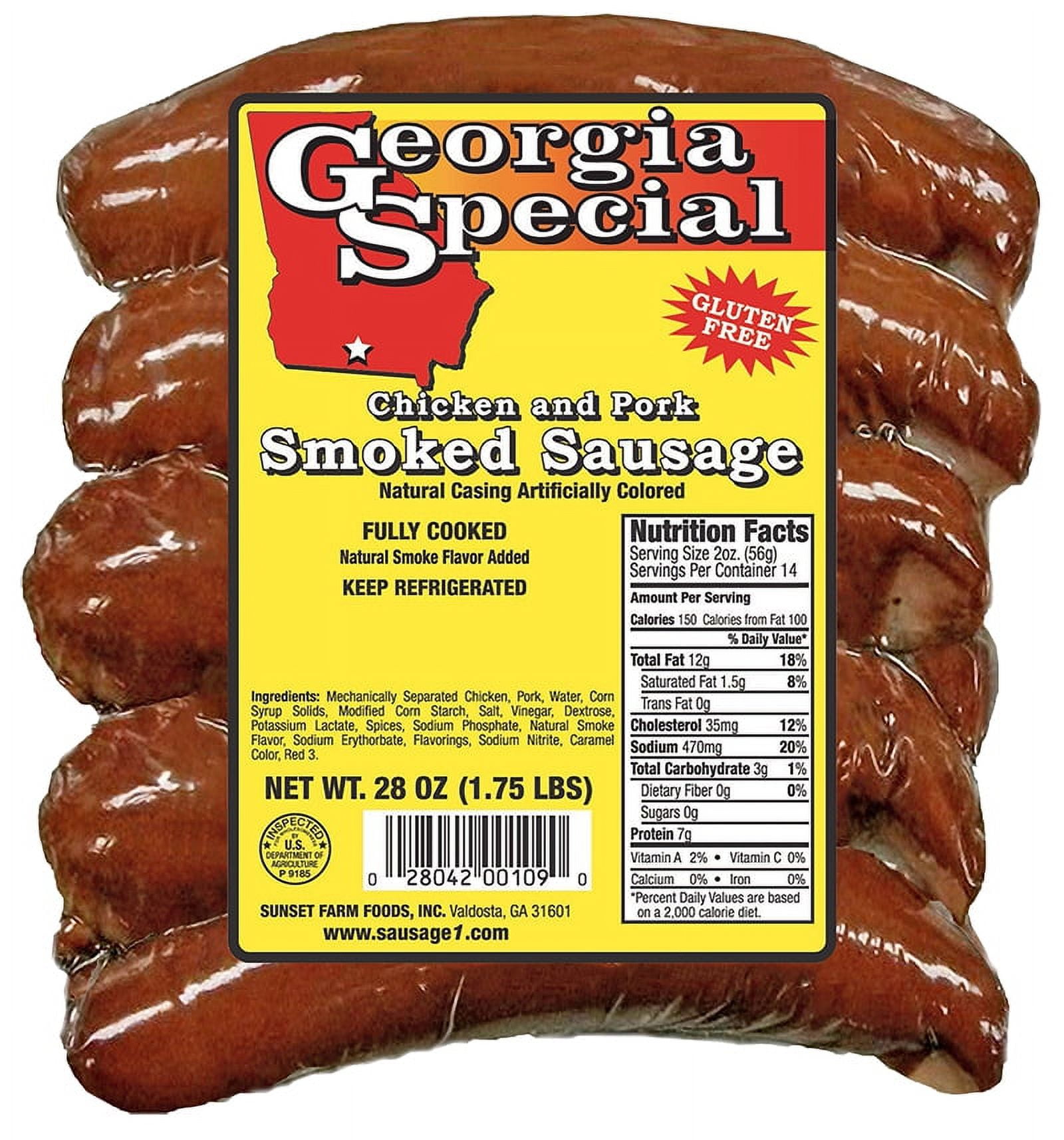 Special Mild Smoked Chicken and Pork Sausage, 28 oz, 10 Count