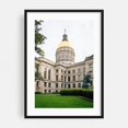 thumbnail image 1 of Georgia State Capitol 01 - Atlanta Georgia Photography Black Framed Wall Art Print 24 x 36 inches, 1 of 8