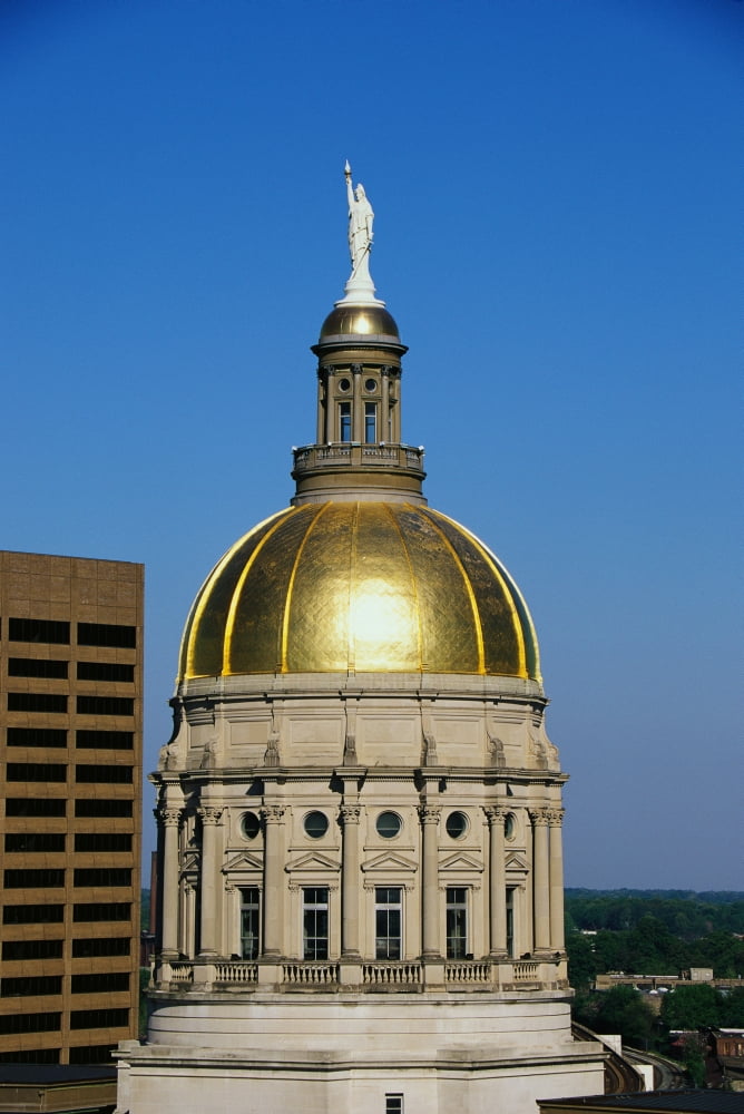 Georgia State Capitol Dome Atlanta GA Canvas Art - Panoramic Images (36 x 12)