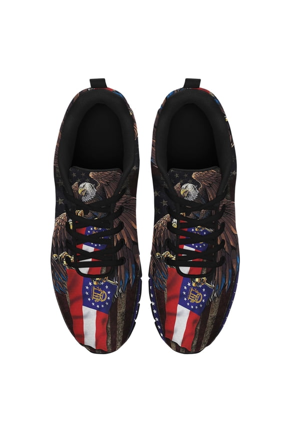 Georgia State Eagle Running Shoes Sneakers Mesh Black Size 5