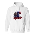 thumbnail image 1 of Georgia State Flag Liquid Style Hoodie Men -Image by Shutterstock, Male Small, 1 of 4