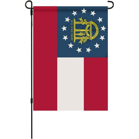 Georgia State Garden Flags 12.5 * 18 Inches Double Sided Vivid Color and Fade Proof Small Indiana Yard Flags for Indoor and Outdoor Decorations (Georgia)