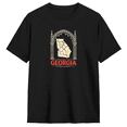 thumbnail image 1 of Georgia State Map Retro Graphic Tee for Men and Women, Fun Party Cotton Short Sleeves T-Shirt, 1 of 6