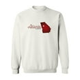 thumbnail image 1 of Georgia State Map Sketch Sweatshirt Men -Image by Shutterstock, Male Small, 1 of 4