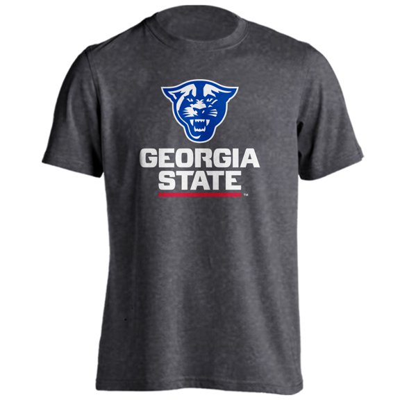 Georgia State Panthers Primary Athletic Logo Panther Head Short Sleeve T-shirt