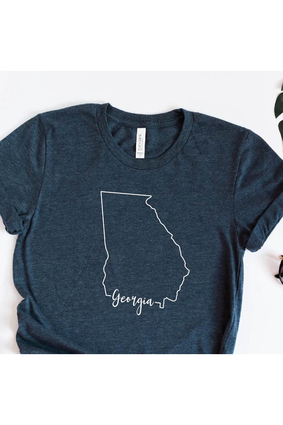 Georgia State Shirt, Georgia State Map Shirt, Georgia Travel Gift, Georgia Home State Tshirt, Georgia Map Silhouette Tee, Georgia Shirt