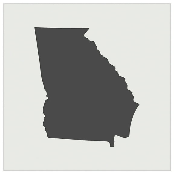 Georgia State Silhouette DIY Cookie Wall Craft Stencil - 3.5 Inch