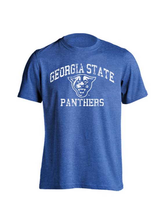 Georgia State University Panthers Distressed Retro Logo Short Sleeve T-Shirt