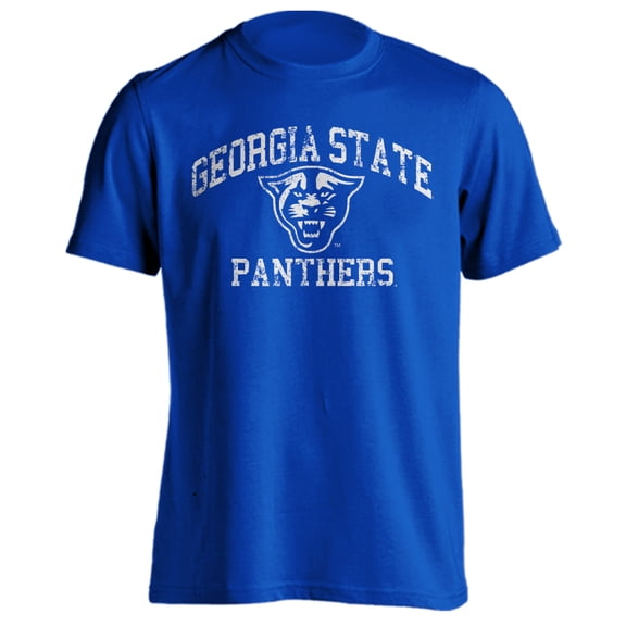 Georgia State University Panthers Distressed Retro Logo Short Sleeve T-Shirt