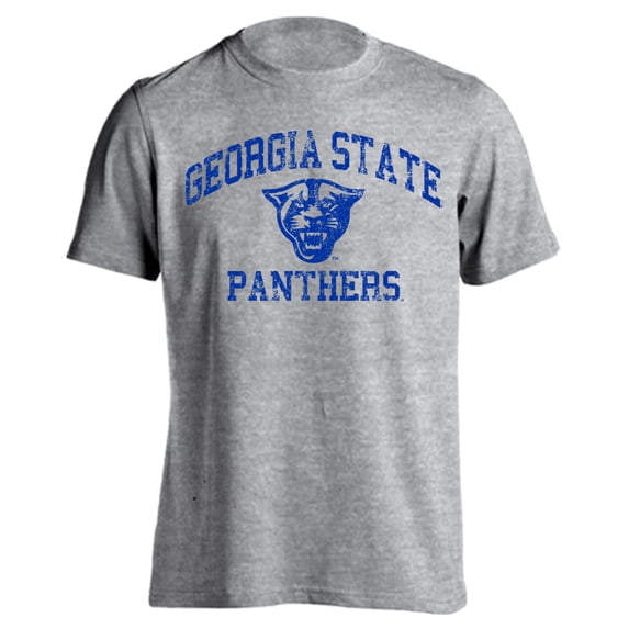 Georgia State University Panthers Distressed Retro Logo Short Sleeve T-Shirt