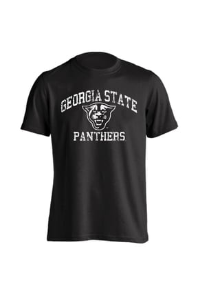 Georgia State University Panthers Distressed Retro Logo Short Sleeve T-Shirt