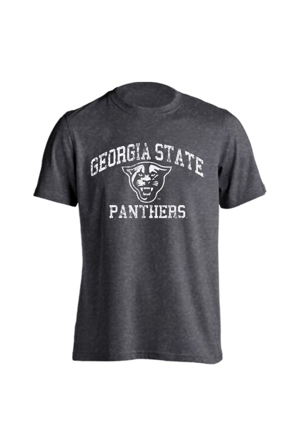 Georgia State University Panthers Distressed Retro Logo Short Sleeve T-Shirt