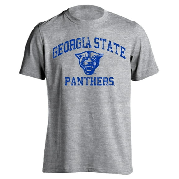 Georgia State University Panthers Distressed Retro Logo Short Sleeve T-Shirt