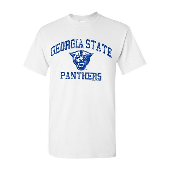 Georgia State University Panthers GSU Retro Distressed Logo Short Sleeve T-Shirt 