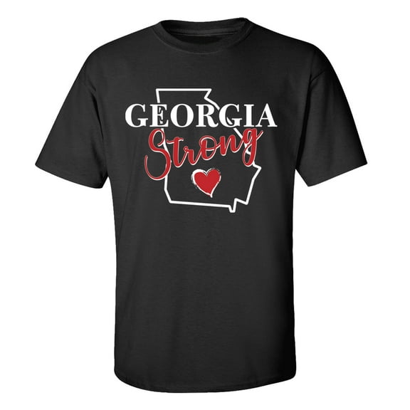 Georgia Strong Unisex Short Sleeve T-shirt-Black-large