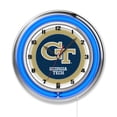 thumbnail image 1 of Georgia Tech 19" Double Neon Wall Clock, 1 of 5
