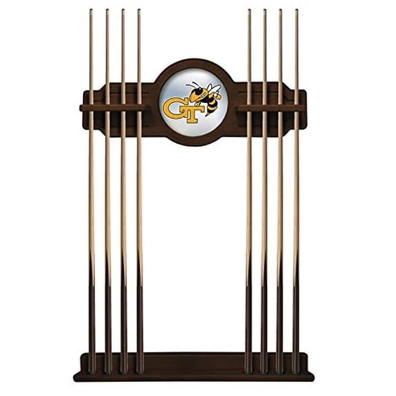 NCAA Pool Cue Rack by Holland Bar Stool, Navajo - Georgia Tech
