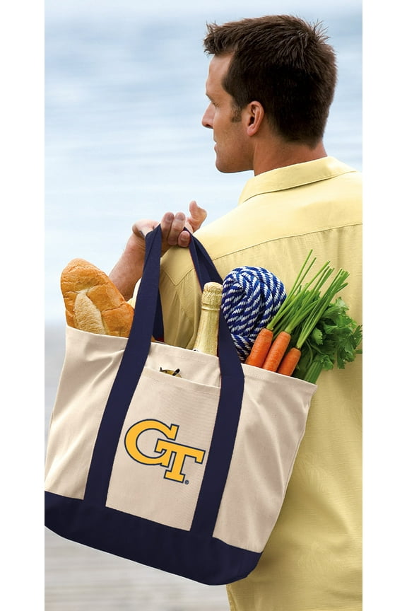 Georgia Tech Tote Bag OFFICIAL Georgia Tech Tote Bags for TRAVEL BEACH SHOPPING