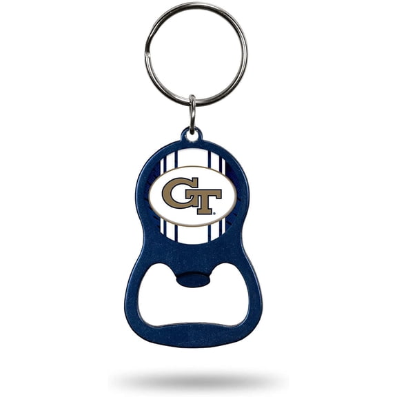 Georgia Tech Yellow Jackets Bottle Opener Keychain Premium Metal Key Chain Decal Emblem University of