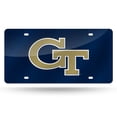 thumbnail image 1 of Georgia Tech Yellow Jackets - GT Black 12" x 6" Laser Cut Tag For Car/Truck/SUV - Automobile Décor, 1 of 8