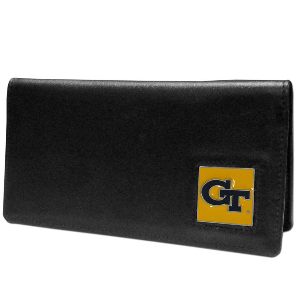 Georgia Tech Yellow Jackets Leather Checkbook Cover (F) - image 1 of 2