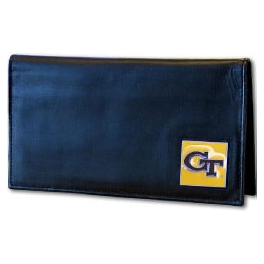 Georgia Tech Yellow Jackets NCAA Leather Checkbook Cover by Siskiyou 191886 - image 1 of 2
