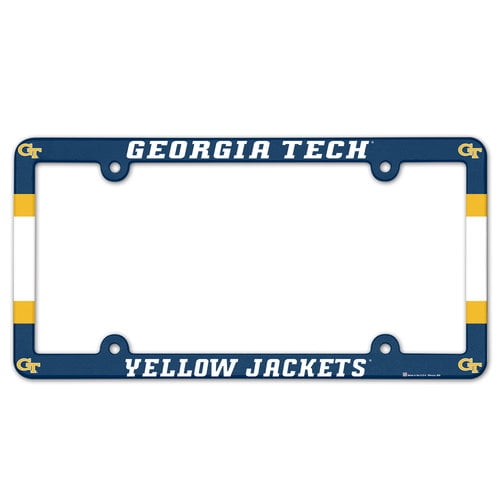 Georgia Tech Yellow Jackets Plastic License Plate Frame