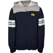 Georgia Tech Yellowjackets - Game Day Sports Stripes Girls Youth Zip Hoodie - Youth 20