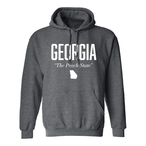 Georgia The Peach State Adult Hooded Sweatshirt