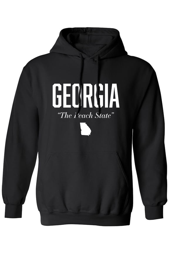 Georgia The Peach State Adult Hooded Sweatshirt