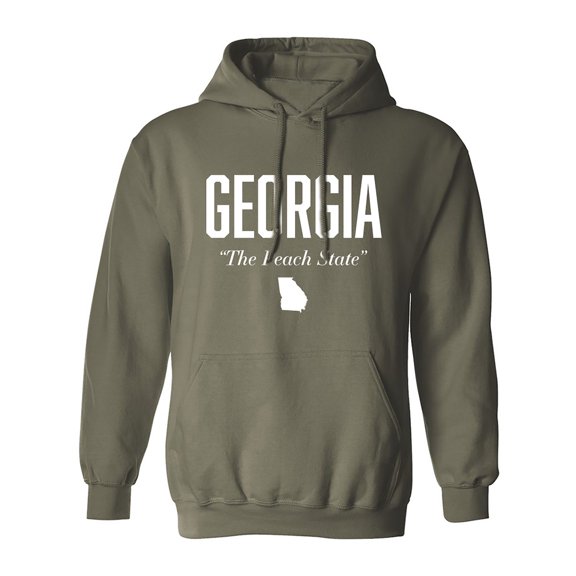 Georgia The Peach State Adult Hooded Sweatshirt
