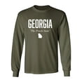 thumbnail image 1 of Georgia The Peach State Adult Long Sleeve T-shirt, 1 of 3