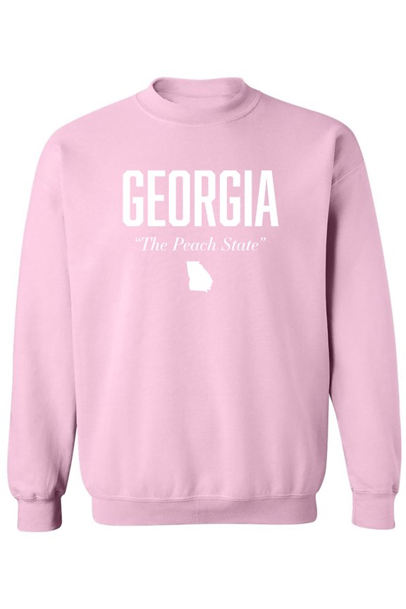 Georgia The Peach State Crewneck Sweatshirt