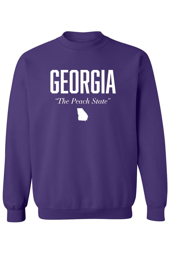 Georgia The Peach State Crewneck Sweatshirt