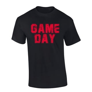 Georgia Tshirt Football Team Color Red and Black Georgia Game Day Shirt Bulldogs Mens Short Sleeve T-shirt Graphic Tee-Red-large