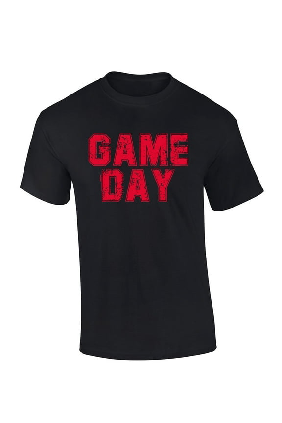 Georgia Tshirt Football Team Color Red and Black Georgia Game Day Shirt Bulldogs Mens Short Sleeve T-shirt Graphic Tee-Red-xxl